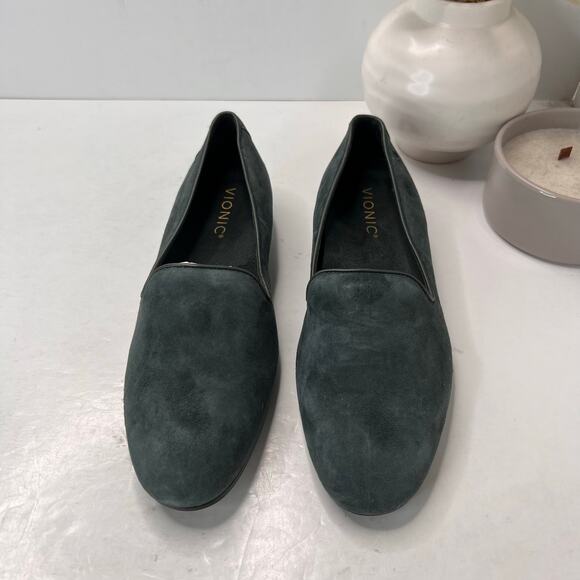 Vionic Willa II Slip-on Suede Slip On Loafer Green Women's 7.5 M Tried On - Picture 5 of 9